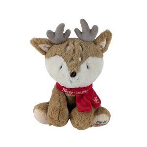 Kellytoy Reindeer Plush 13" Stuffed Toy My First Christmas Rattle Crinkle Ears